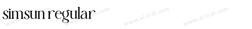 simsun regular字体转换 simsun regular字体转换